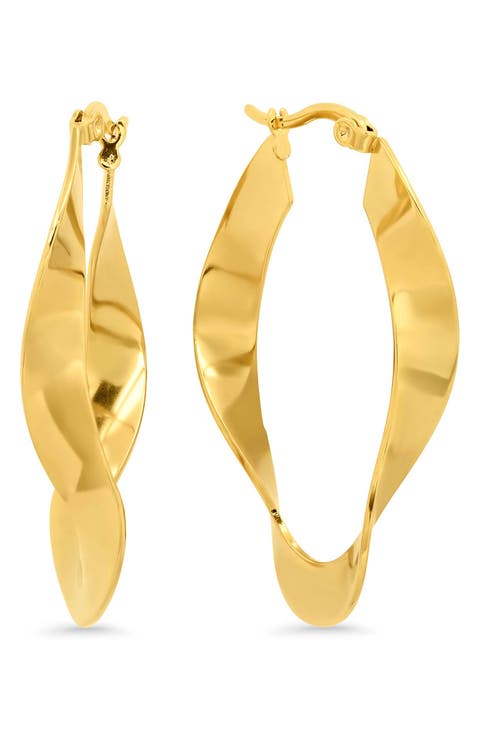 Twisted Hoop Earrings