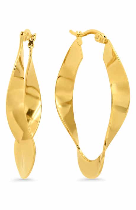 Twisted Hoop Earrings