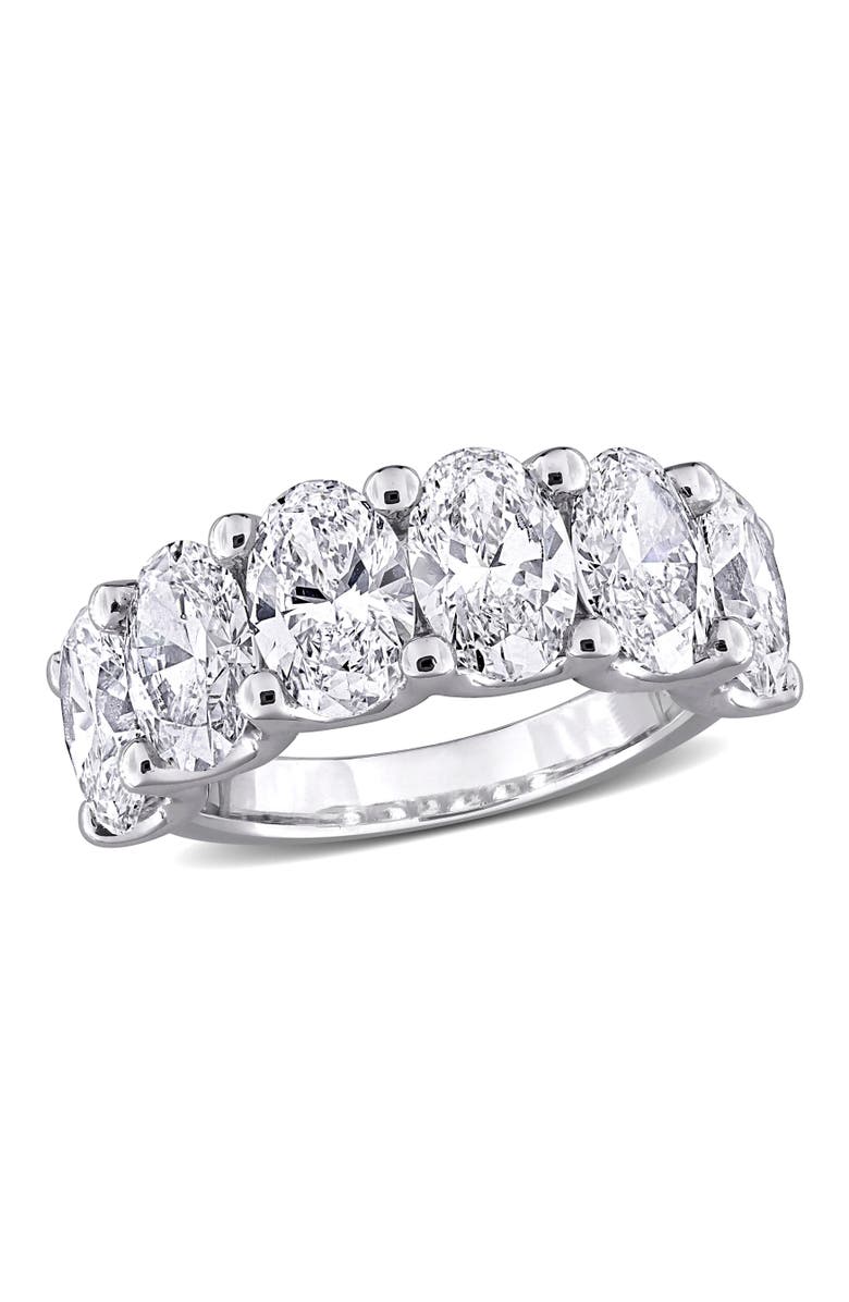 Julianna B. 6 CTW Lab-Grown Diamond Oval 6-Stone Band 14k, Main, color, 
