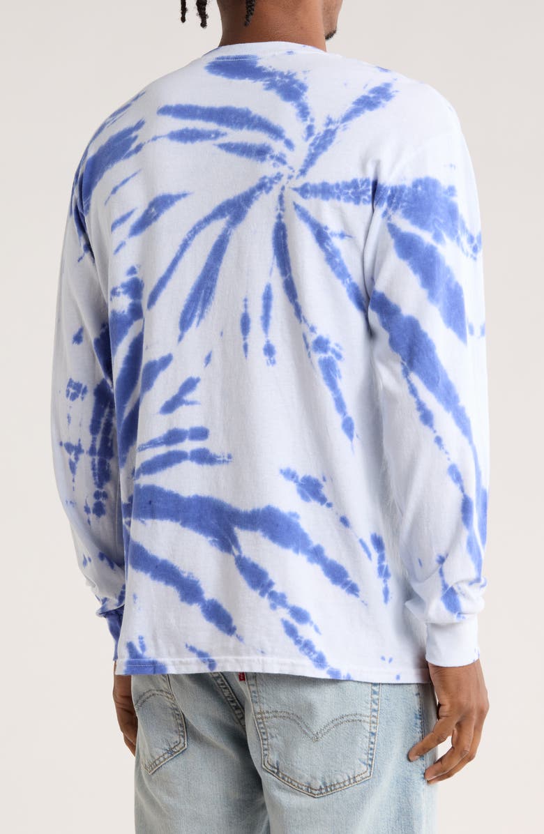 Junk Food New England Patriots Game Time Long Sleeve T-Shirt, Alternate, color, Lib Tie-Dye