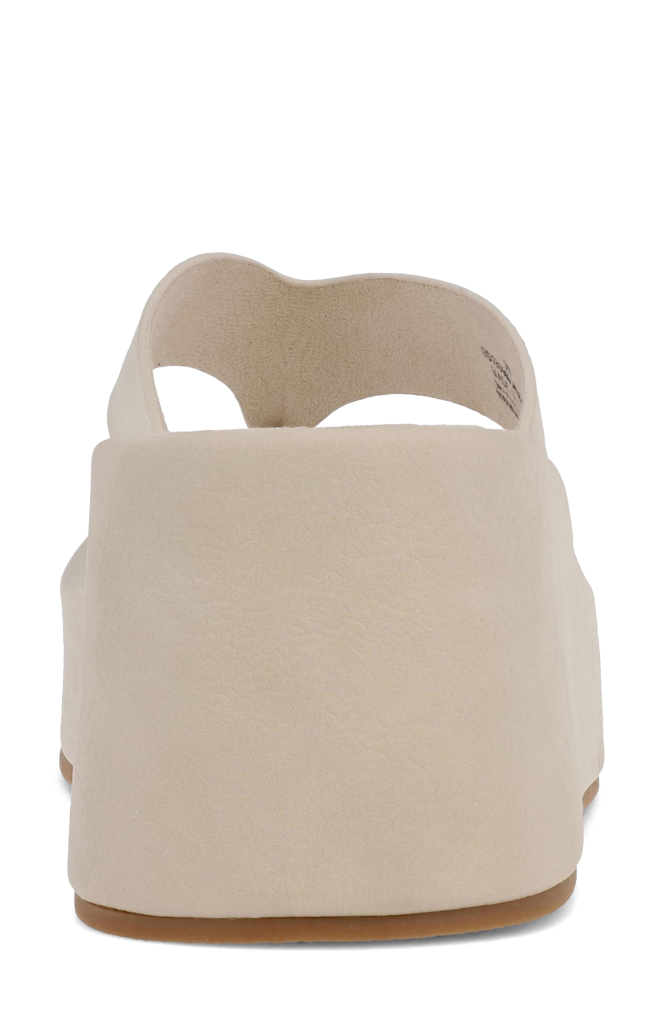 Niccola Platform Wedge Flip Flop, Alternate, color, ECRU