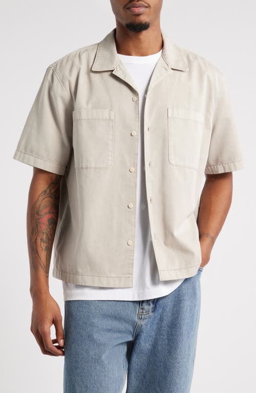 Bp. Short Sleeve Mechanic Shirt In Grey Owl