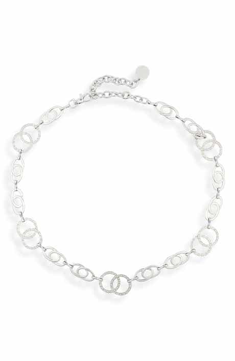 Vince Camuto Double Circle Chain Link Belt