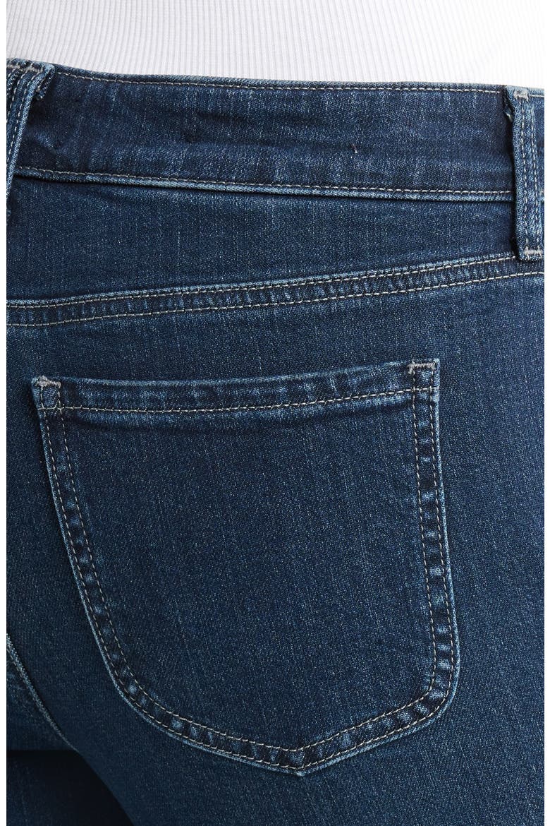 Marilyn High Waist Patch Pocket Straight Leg Jeans, Alternate, color, INK SKYLINE
