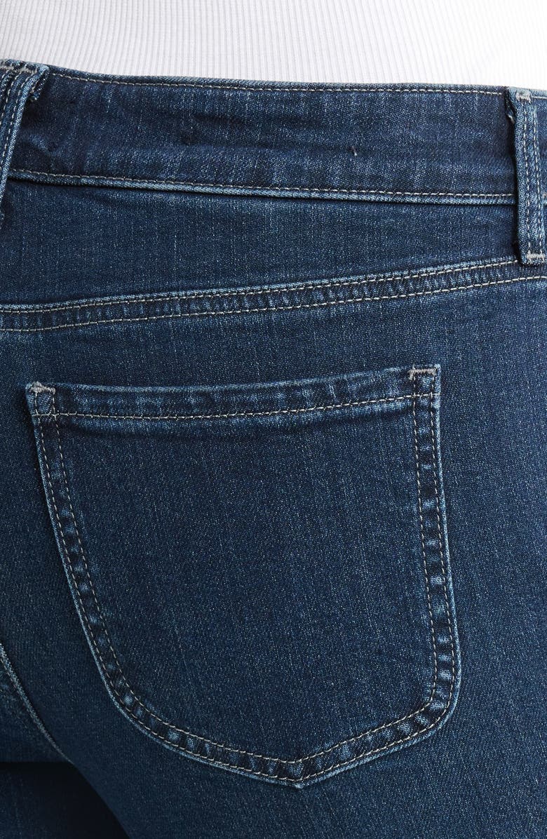 NYDJ Marilyn High Waist Patch Pocket Straight Leg Jeans, Alternate, color, Ink Skyline