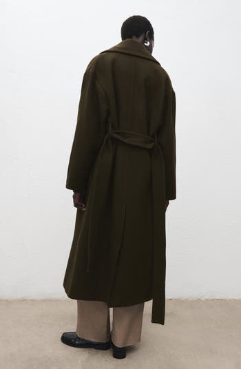 Kyle Relaxed Fit Double Face Wool Blend Coat