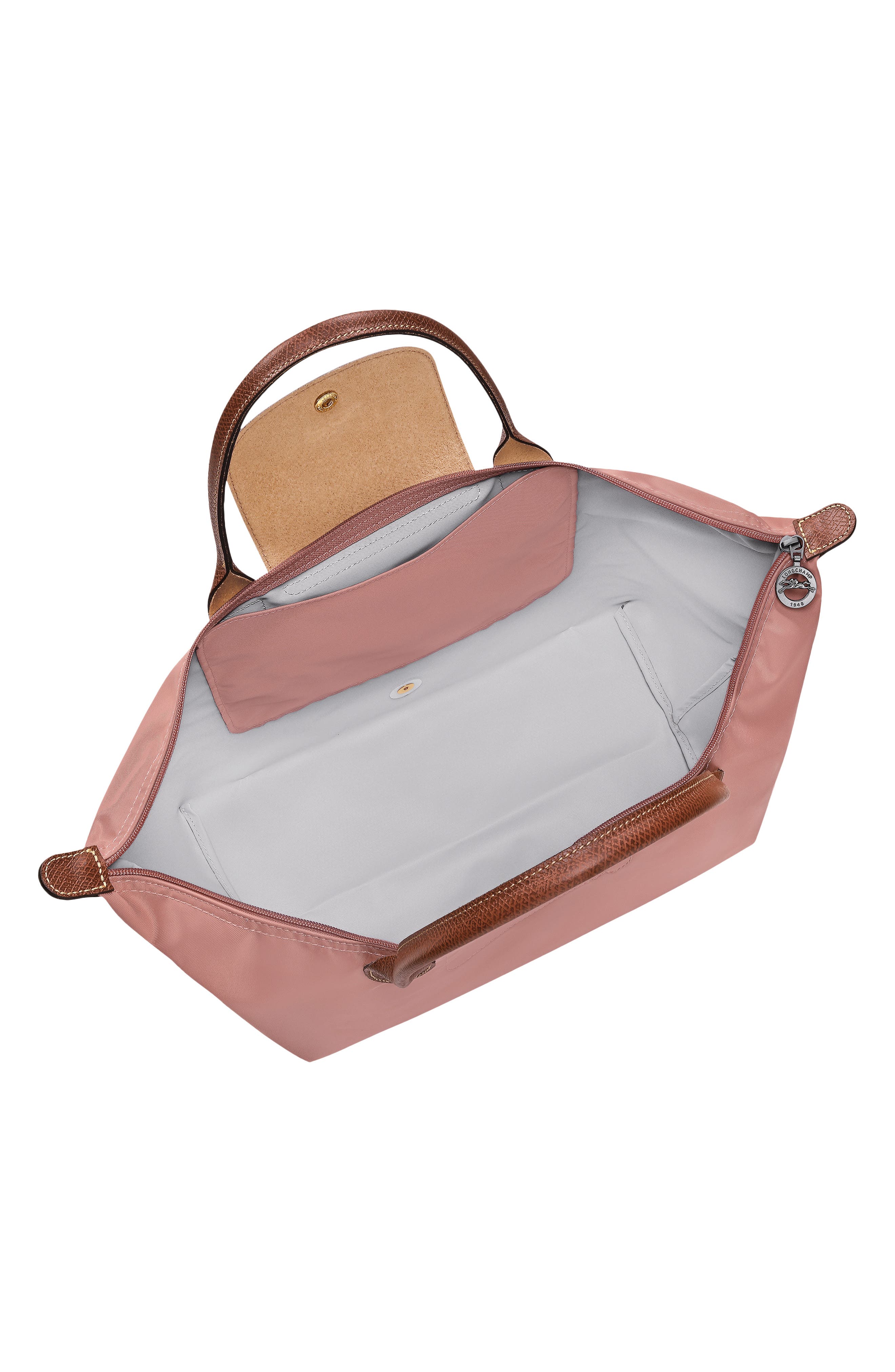 Le Pliage Original Nylon Top Handle Bag, Alternate, color, PINK TEA