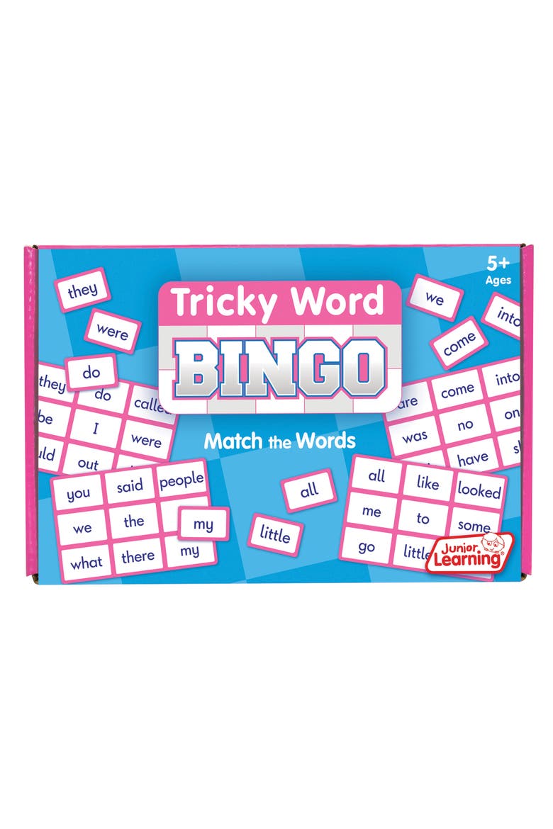 Tricky Word Bingo Educational Learning Game Match The Words, Main, color, Multicolored