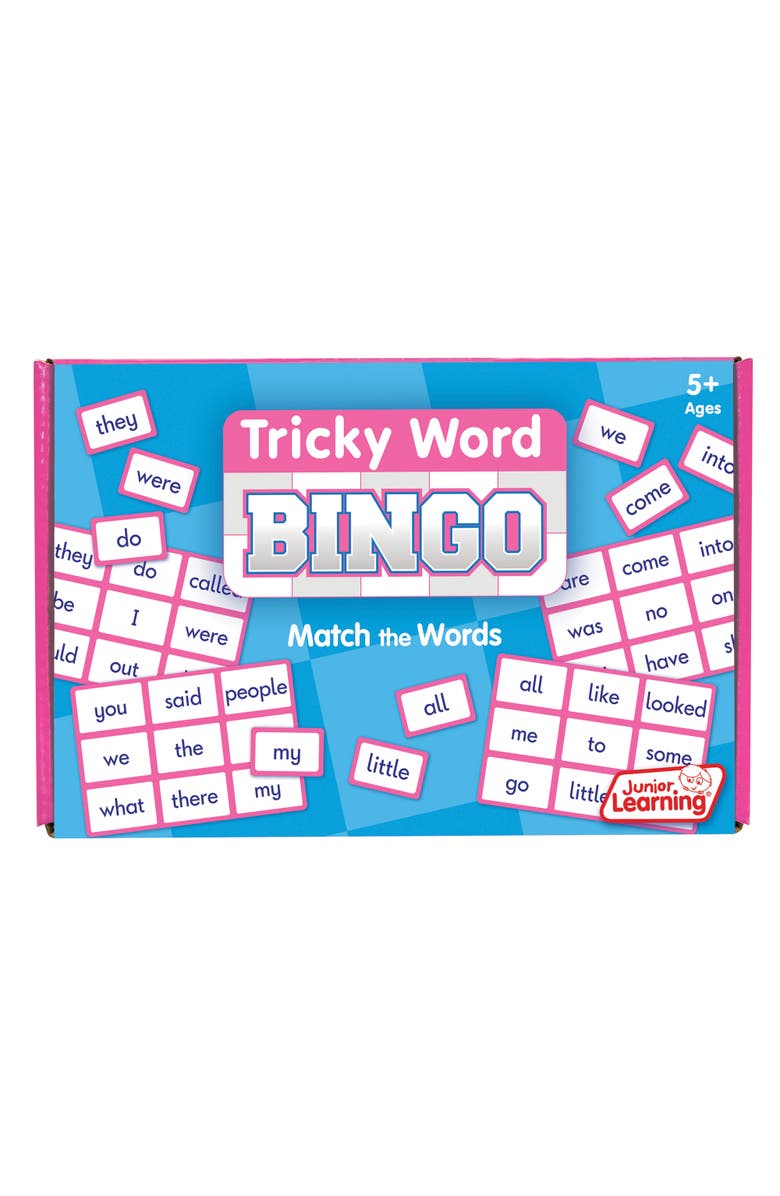 Junior Learning Tricky Word Bingo Educational Learning Game Match The Words, Main, color, Multicolored