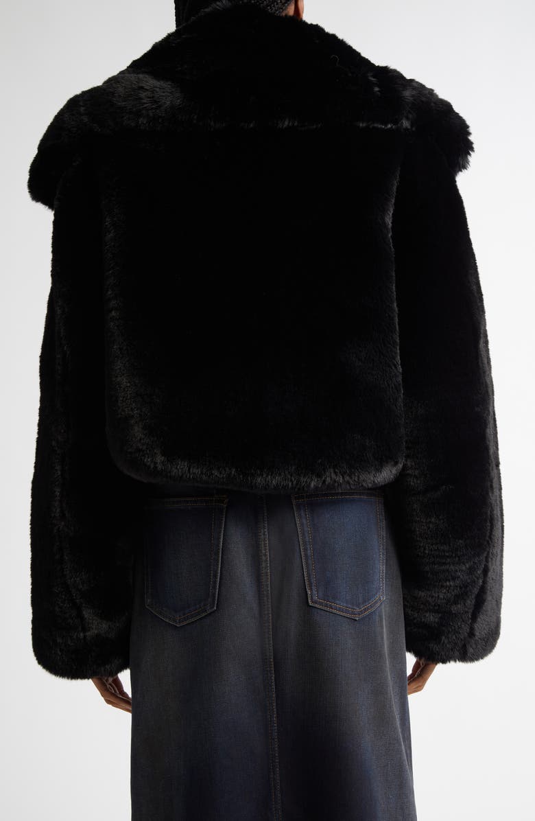 Acne Studios Fluffy Faux Fur Jacket, Alternate, color, 