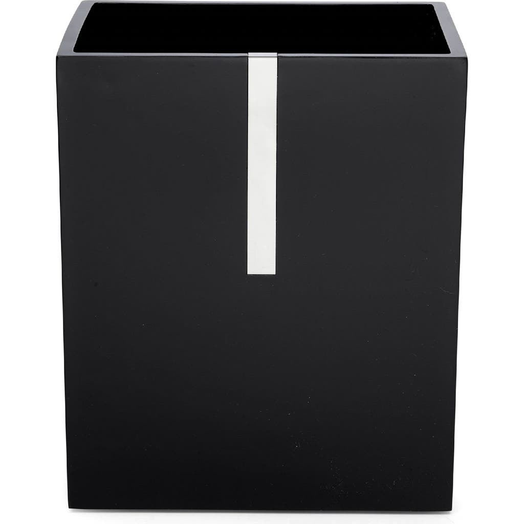 Roselli Trading Company Houston Street Waste Basket In Black
