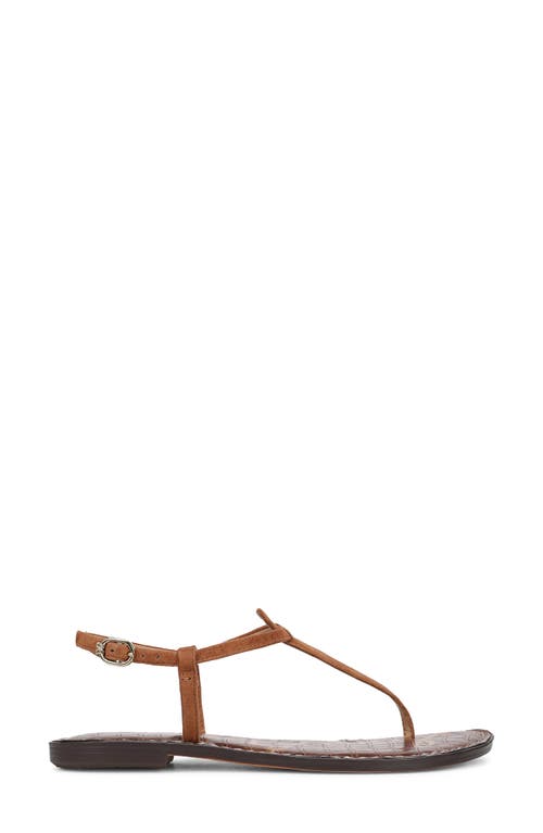 Sam Edelman Gigi Womens Metallic Snake Print Thong Sandals In Brown