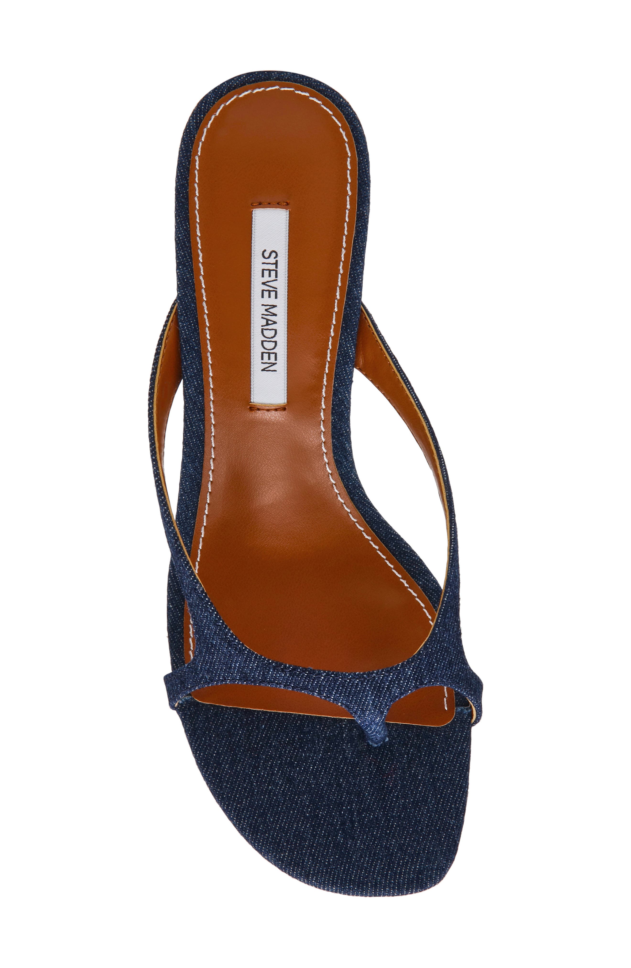Steve Madden Brienna Thong Slide Sandal, Alternate, color, Denim