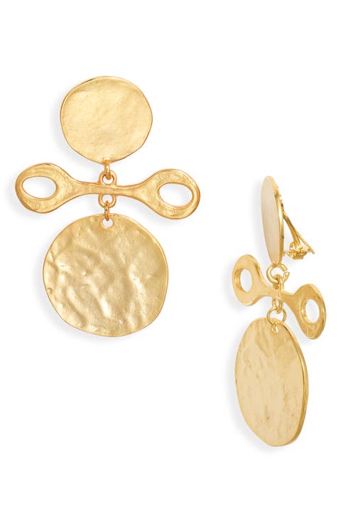 Hammered Drop Earrings