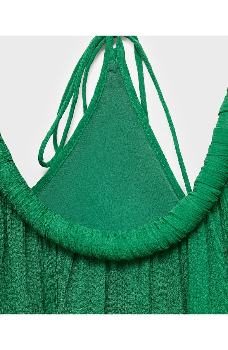 MANGO Ocean Halter Top, Alternate, color, Green