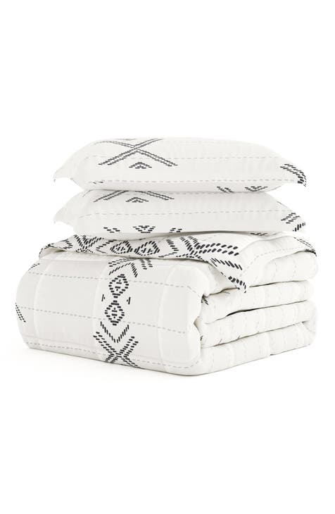 Premium Down Alternative Urban Stitch Patterned Comforter Set