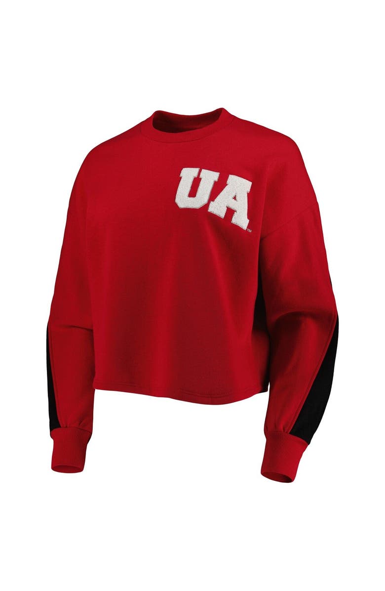 GAMEDAY COUTURE Women's Gameday Couture Crimson Alabama Crimson Tide Back To Reality Colorblock Pullover Sweatshirt, Alternate, color, Crimson