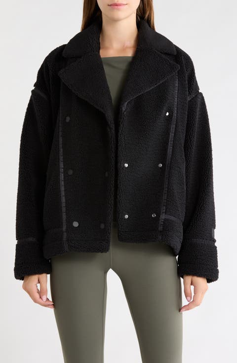 Faux Shearling Biker Jacket
