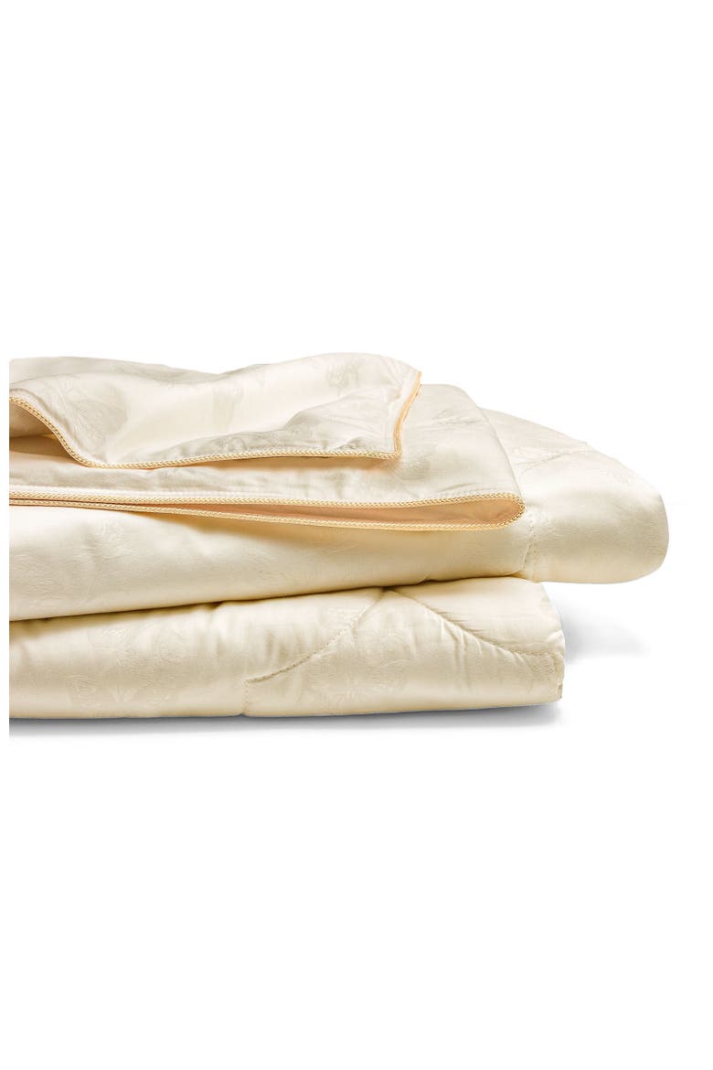 Selena Tussah silk comforter, Alternate, color, White