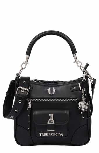 Moto Faux Leather Hobo