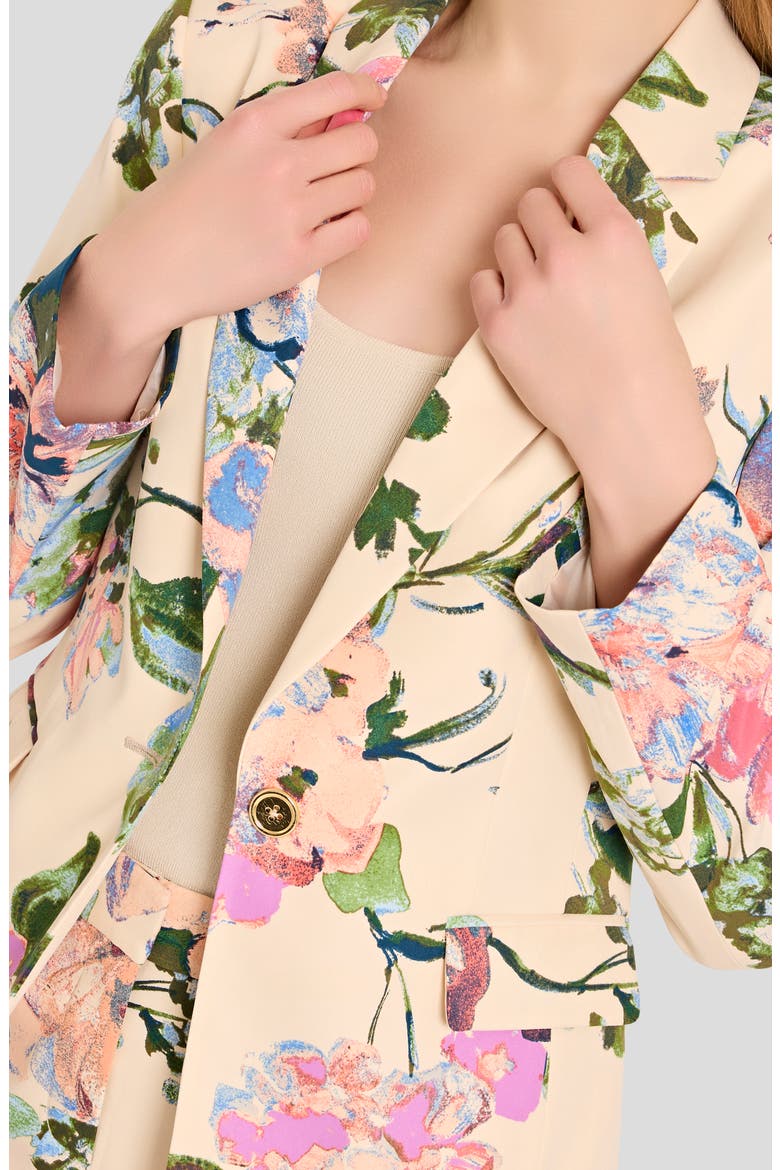 Floral Blazer, Alternate, color, SAND PEACH