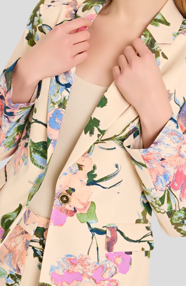 Tahari ASL Floral Blazer, Alternate, color, Sand Peach
