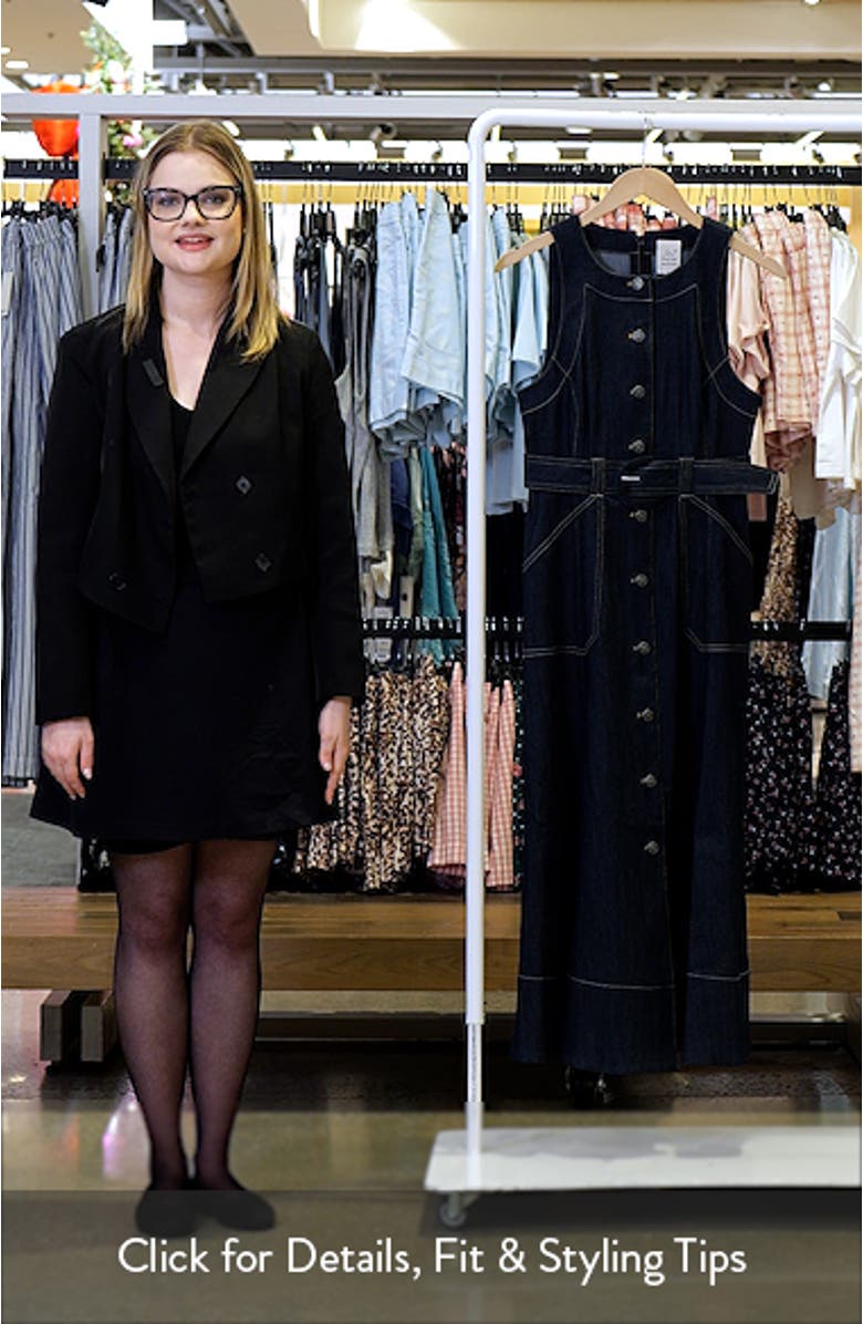 Cezanne Denim Midi Dress, sales video thumbnail