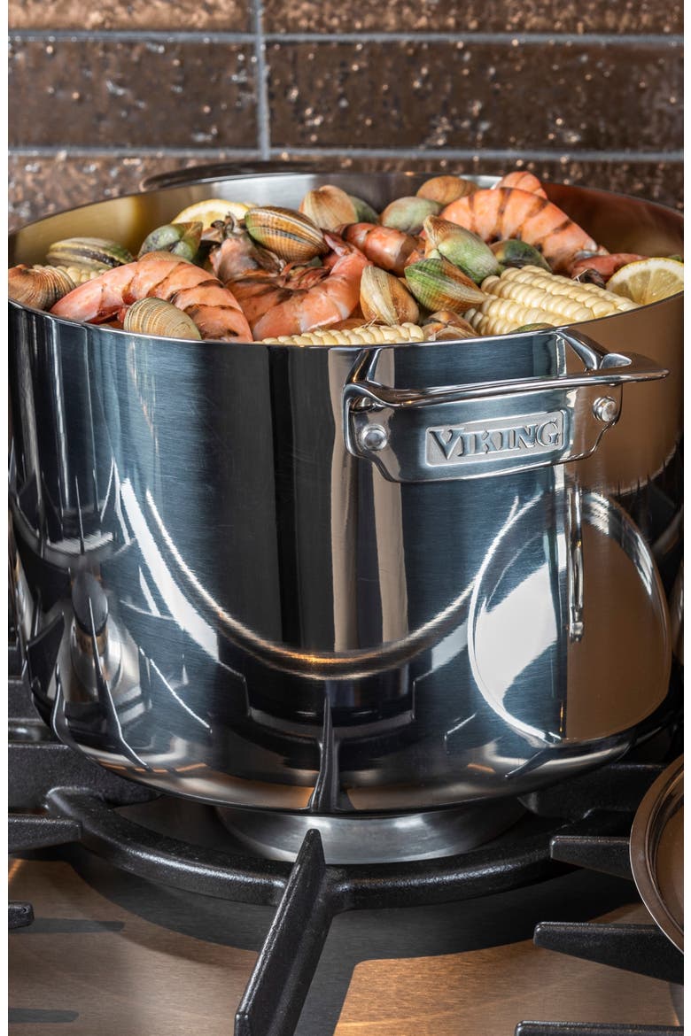 3-Ply 12 Quart Mirror Finish Stainless Steel Stock Pot with Metal Lid, Alternate, color, NO COLOR