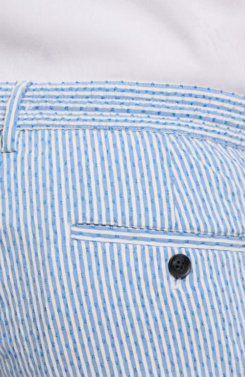 Robert Graham Fornillo Seersucker Relaxed Fit 8 Shorts In Blue
