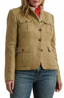 Lauren Ralph Lauren Herringbone Linen Jacket