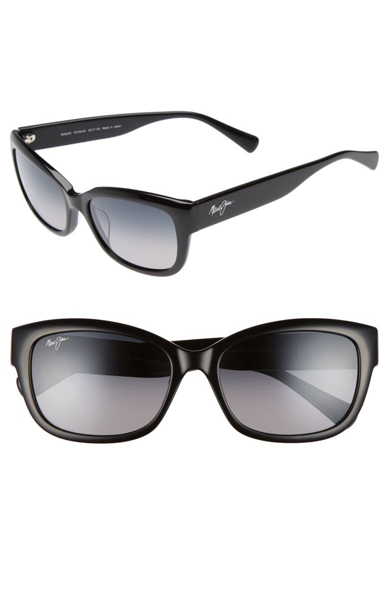 Maui Jim Plumeria 55mm PolarizedPlus2<sup>®</sup> Cat Eye Sunglasses, Main, color, 