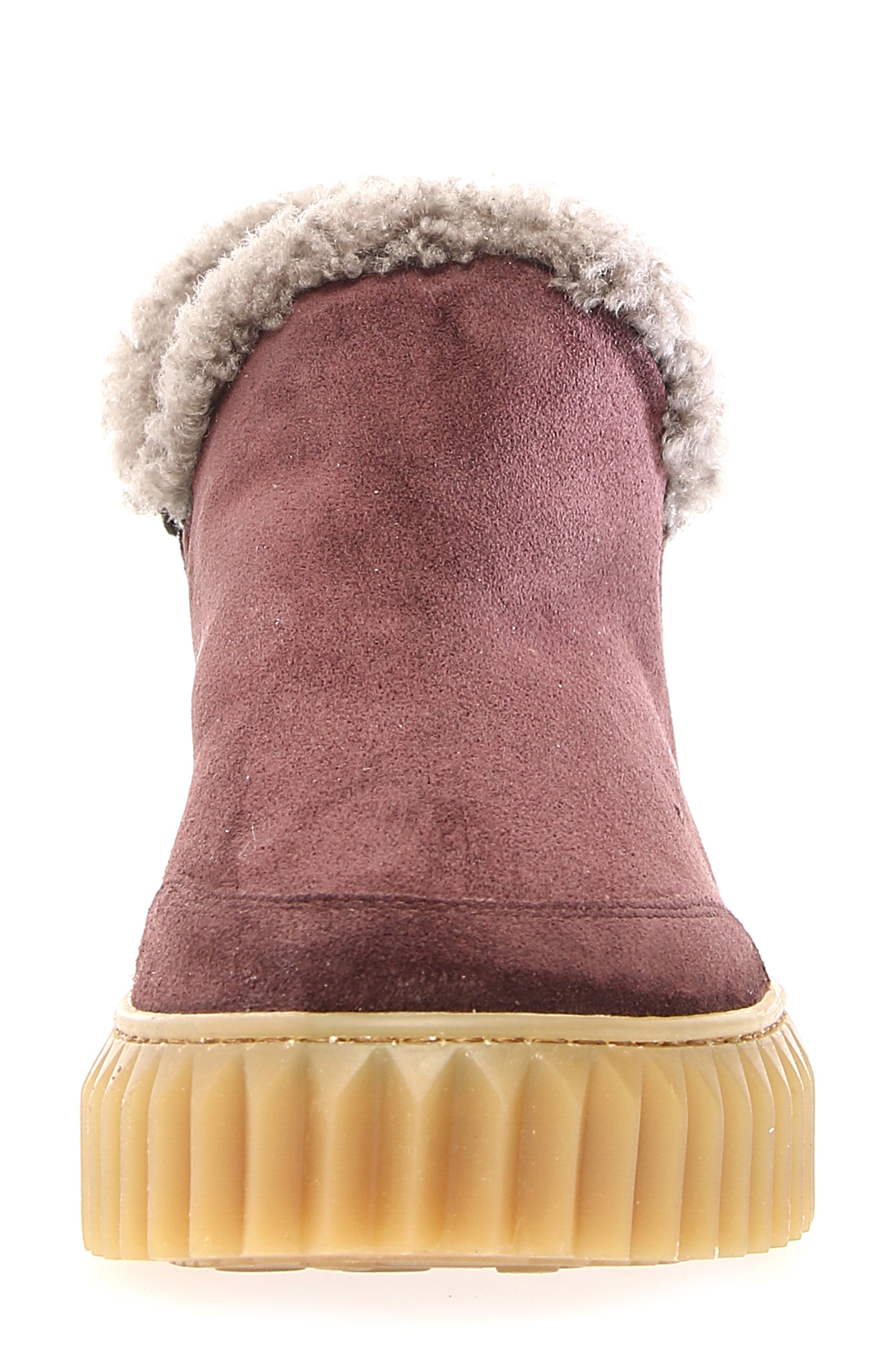 Voile Blanche Luna Genuine Shearling Lined Bootie, Alternate, color, Dark Pink