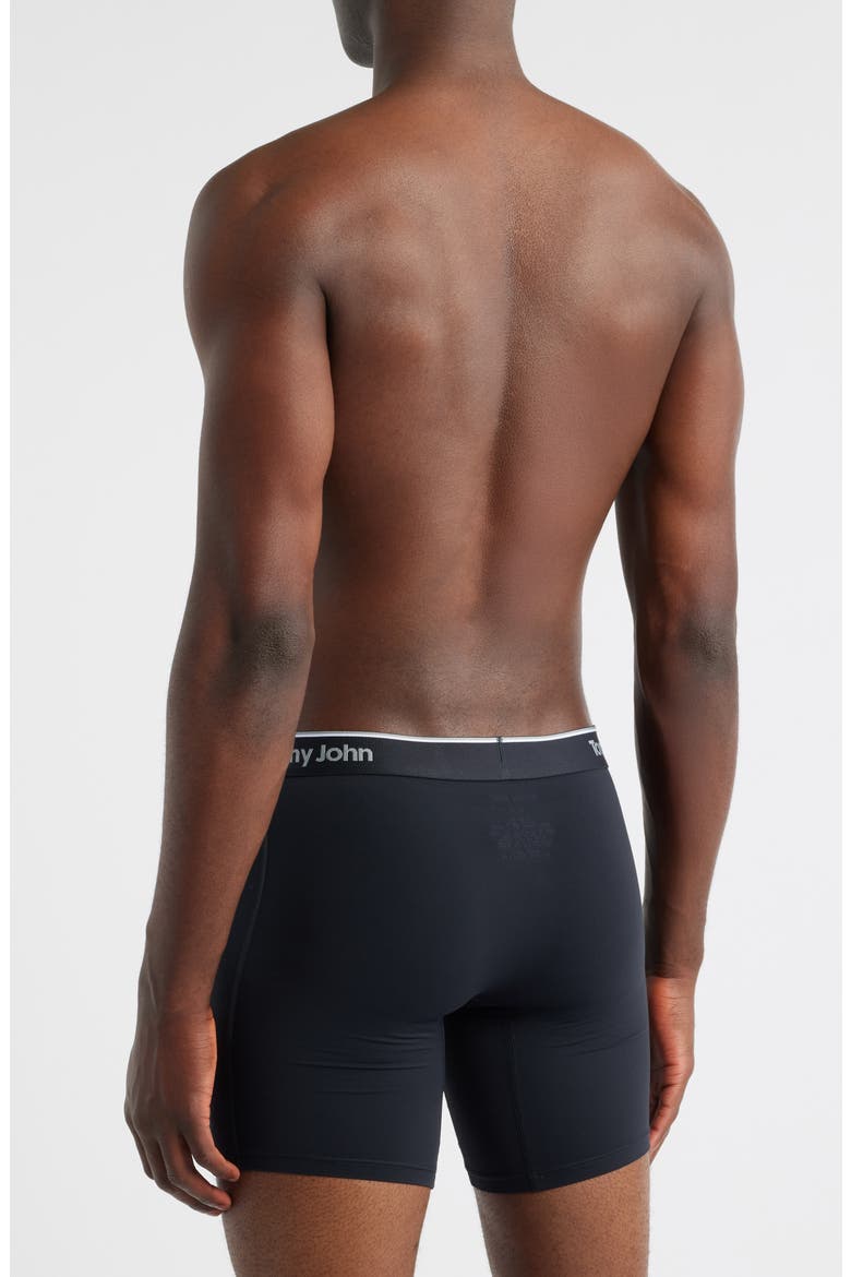 Micro Stretch 4-Pack 6-Inch Boxer Briefs, Alternate, color, BLACK