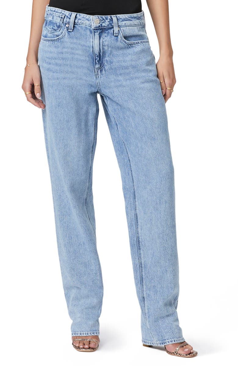 PAIGE Noella High Waist Relaxed Straight Leg Jeans, Main, color, 