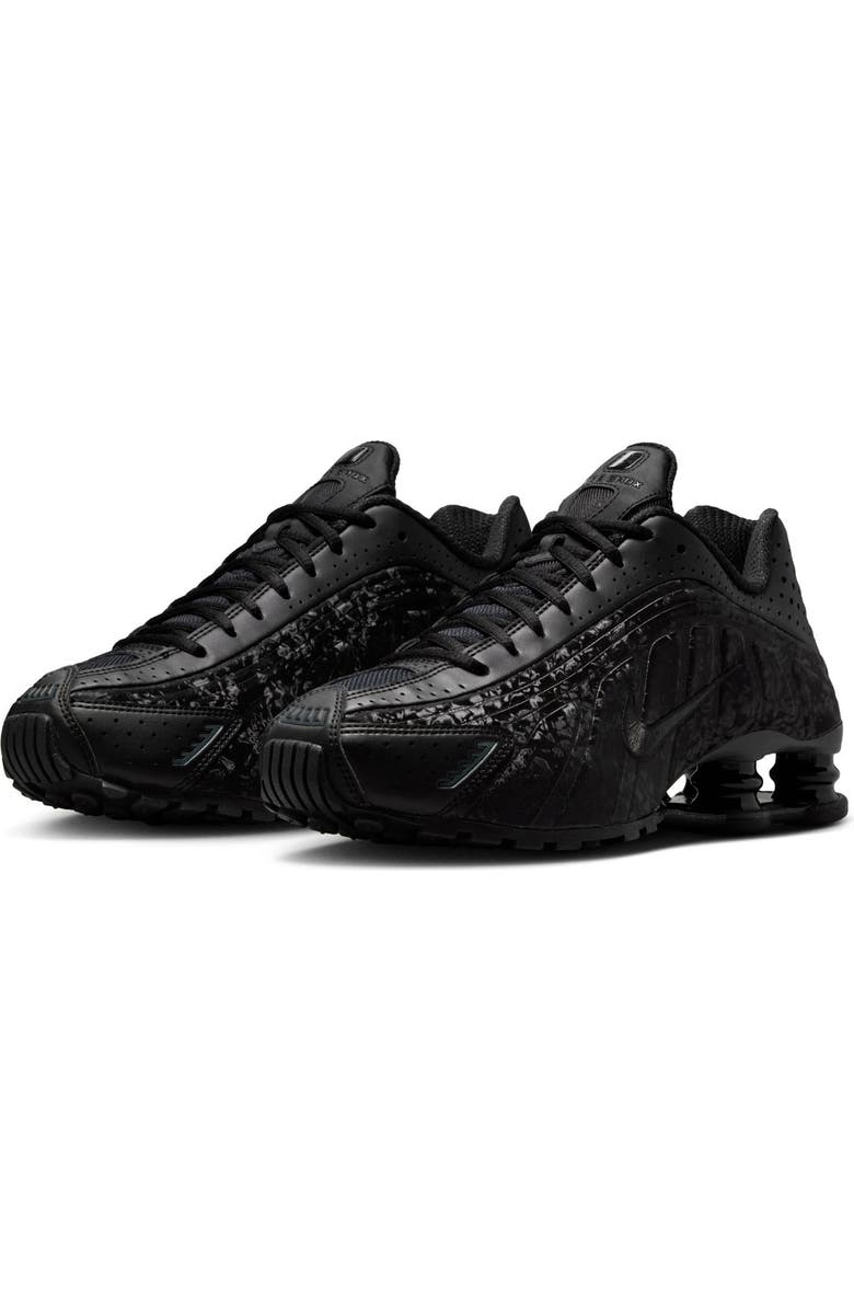 Nike Shox R4 Sneaker, Main, color, Black/ Dark Smoke Grey