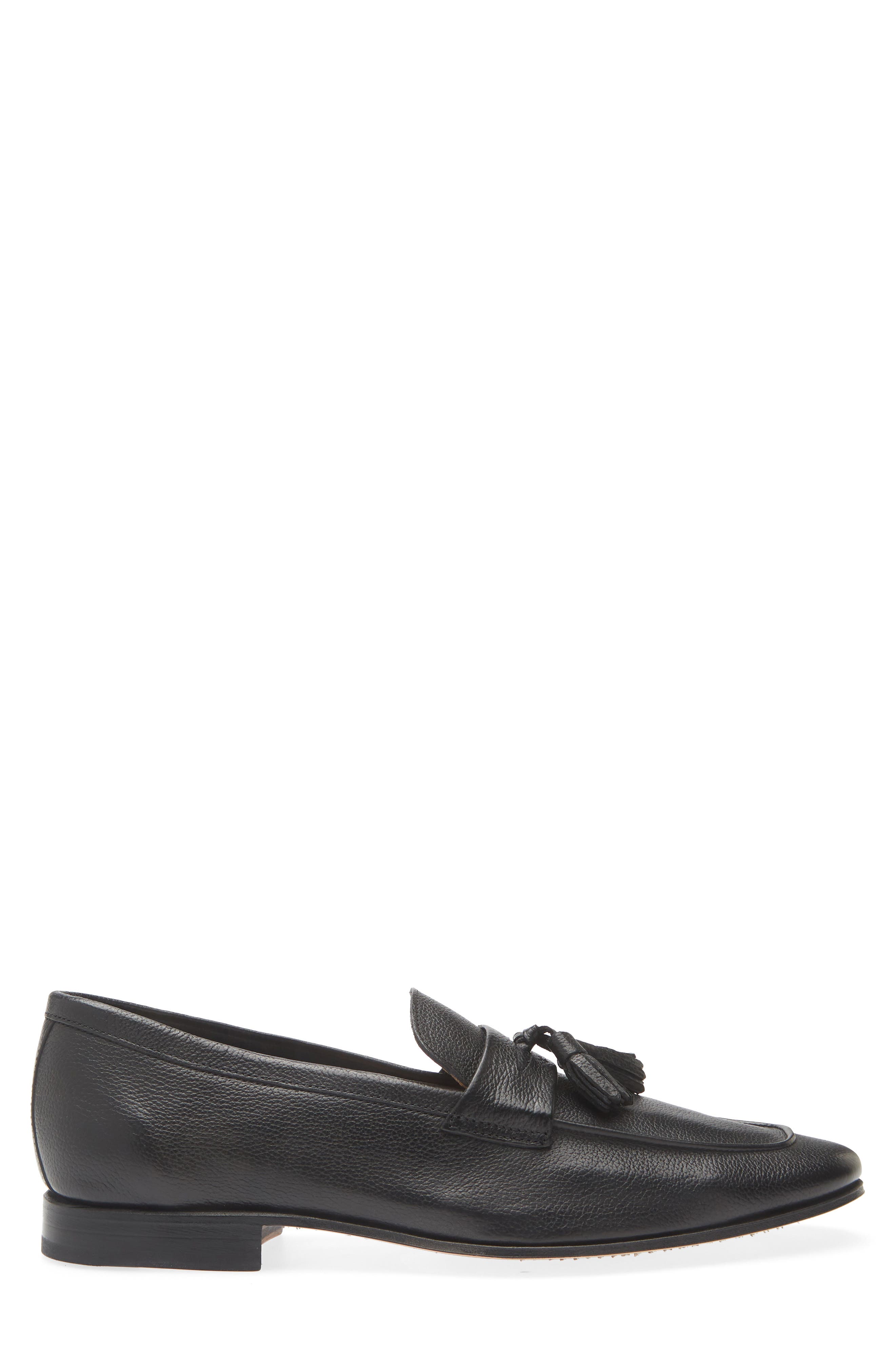Guarda Tassel Loafer, Alternate, color, BLACK