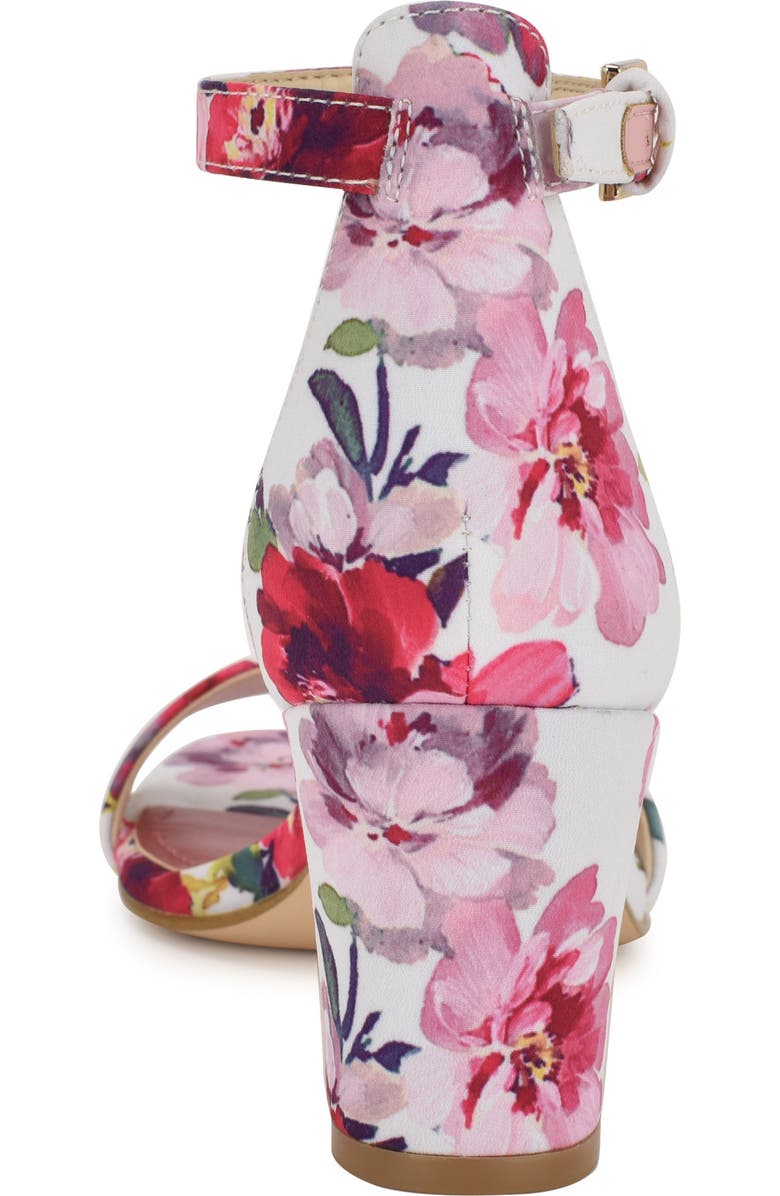 Nine West Pruce Ankle Strap Sandal, Alternate, color, Medium Pink Floral