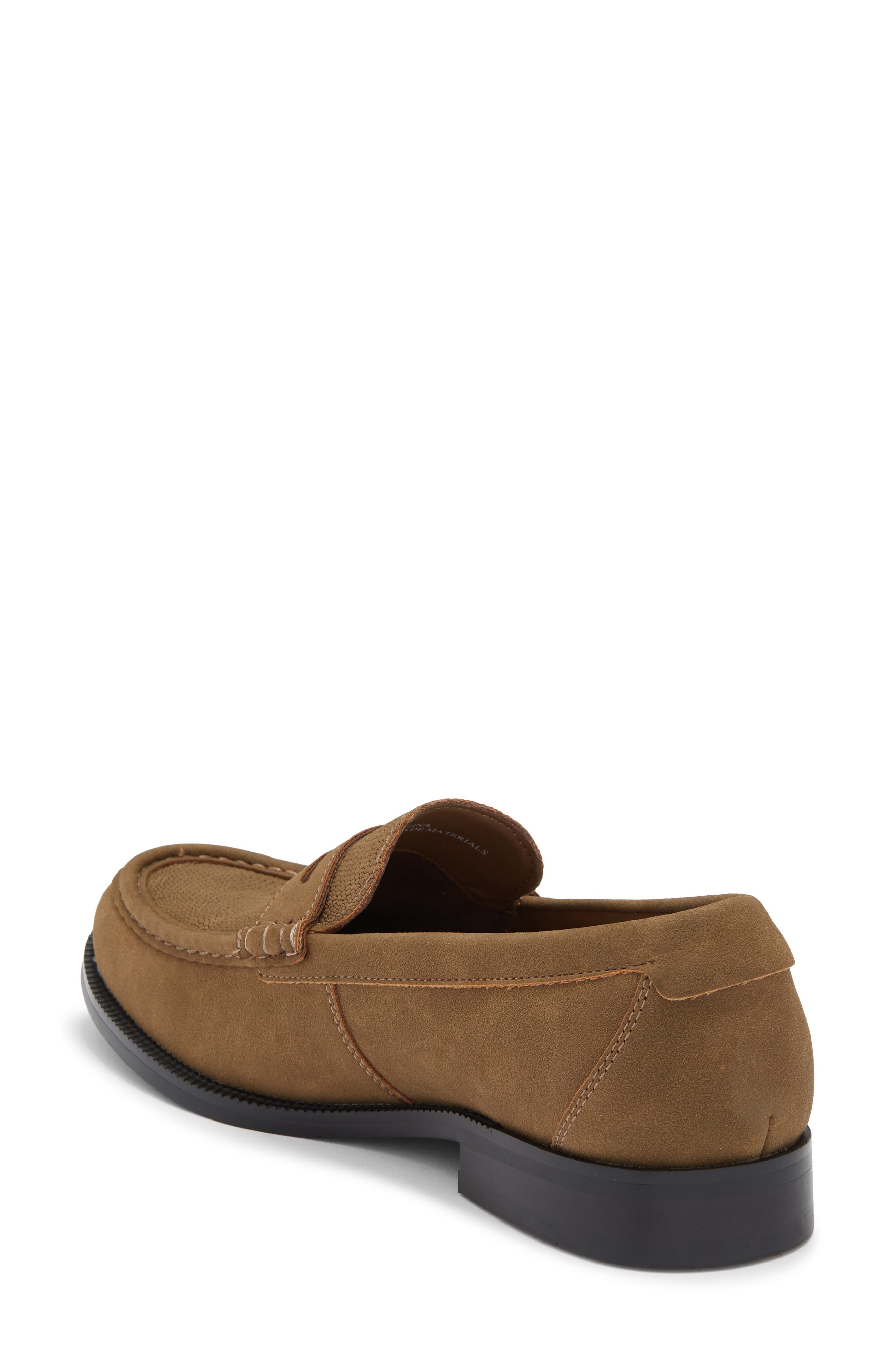 Larkin Embossed Penny Loafer, Alternate, color, BROWN FOXTROT