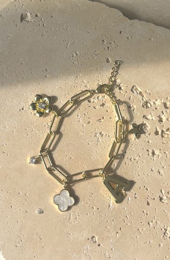 Initial Charm Bracelet
