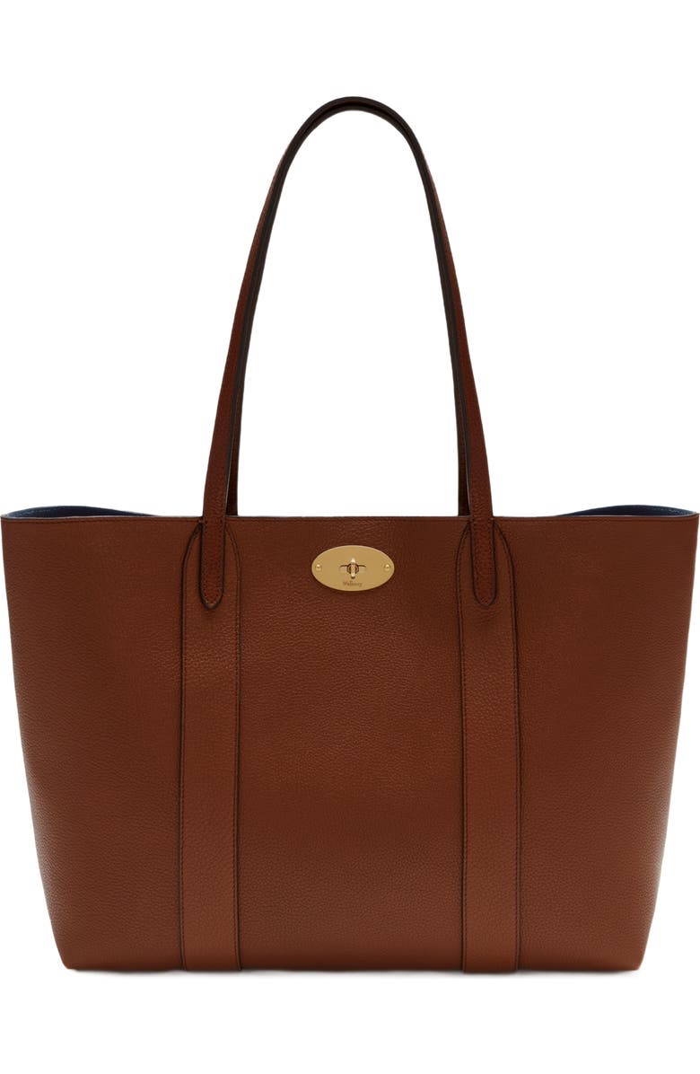 Mulberry Bayswater Leather Tote, Main, color, Oak
