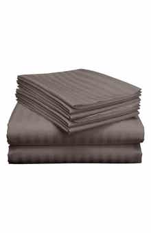 Luxury Home Dobby Stripe Bed Sheet Set