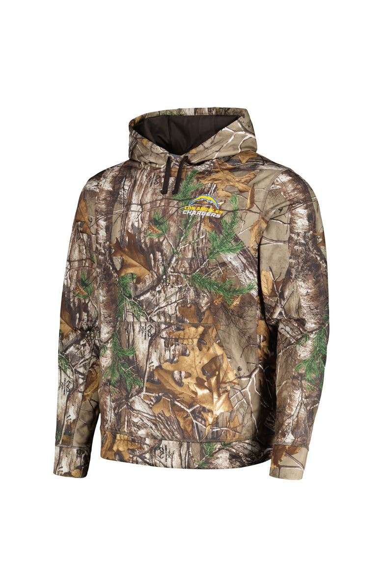 DUNBROOKE Men's Dunbrooke Black/Realtree Camo Los Angeles Chargers Ranger Pullover Hoodie, Alternate, color, 