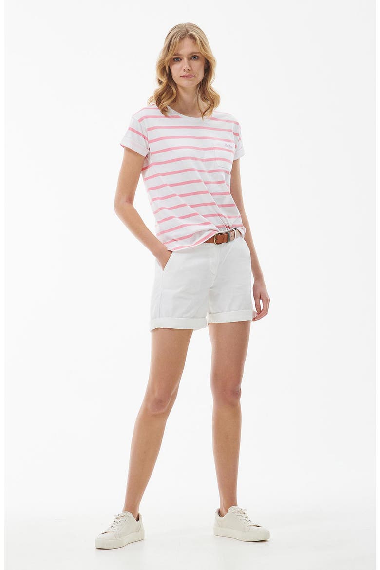 Otterburn Stripe T-Shirt, Alternate, color, WHITE/ HIBISCUS