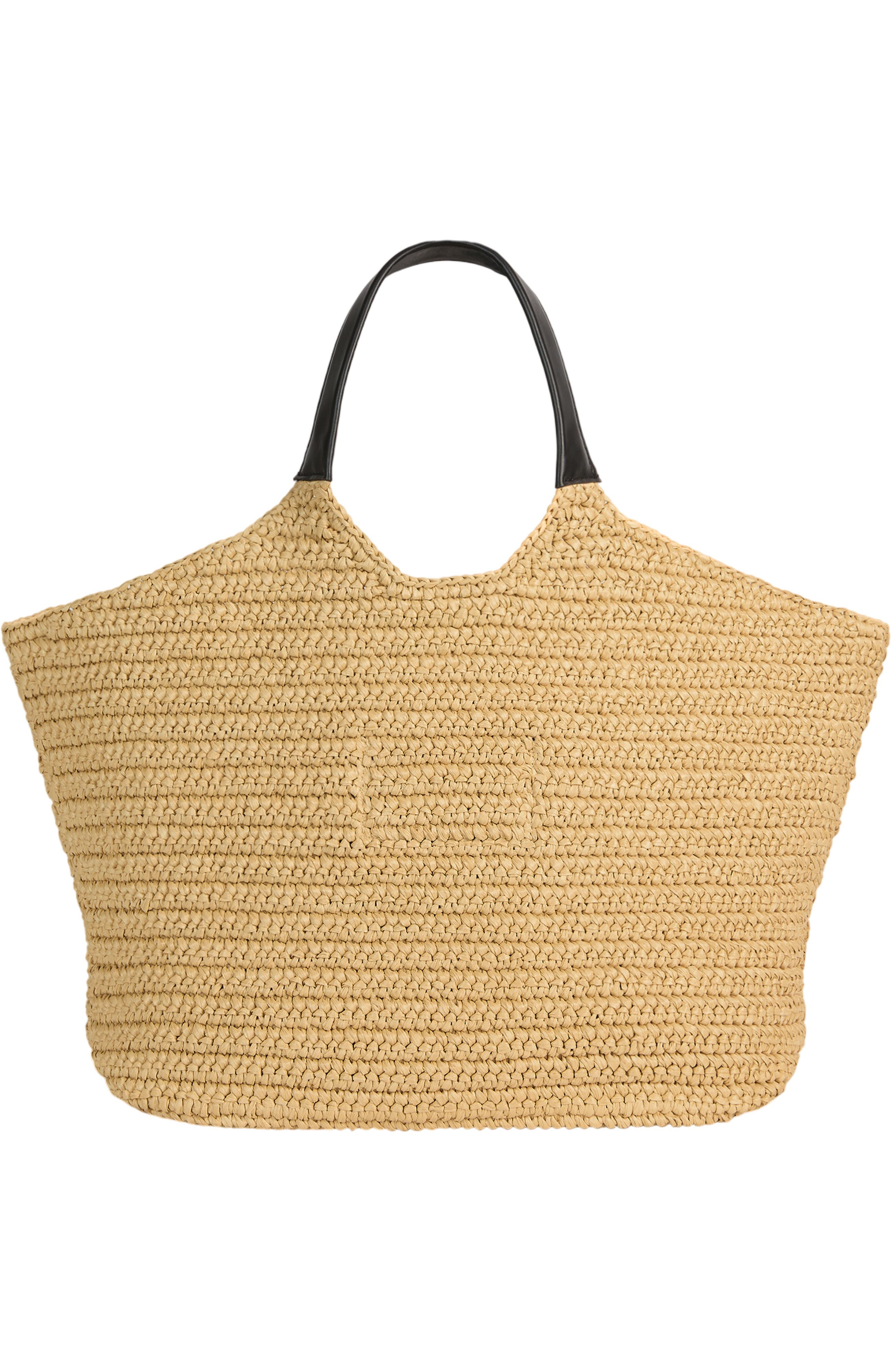 Balmain crochet tote bag, Alternate, color, Beige