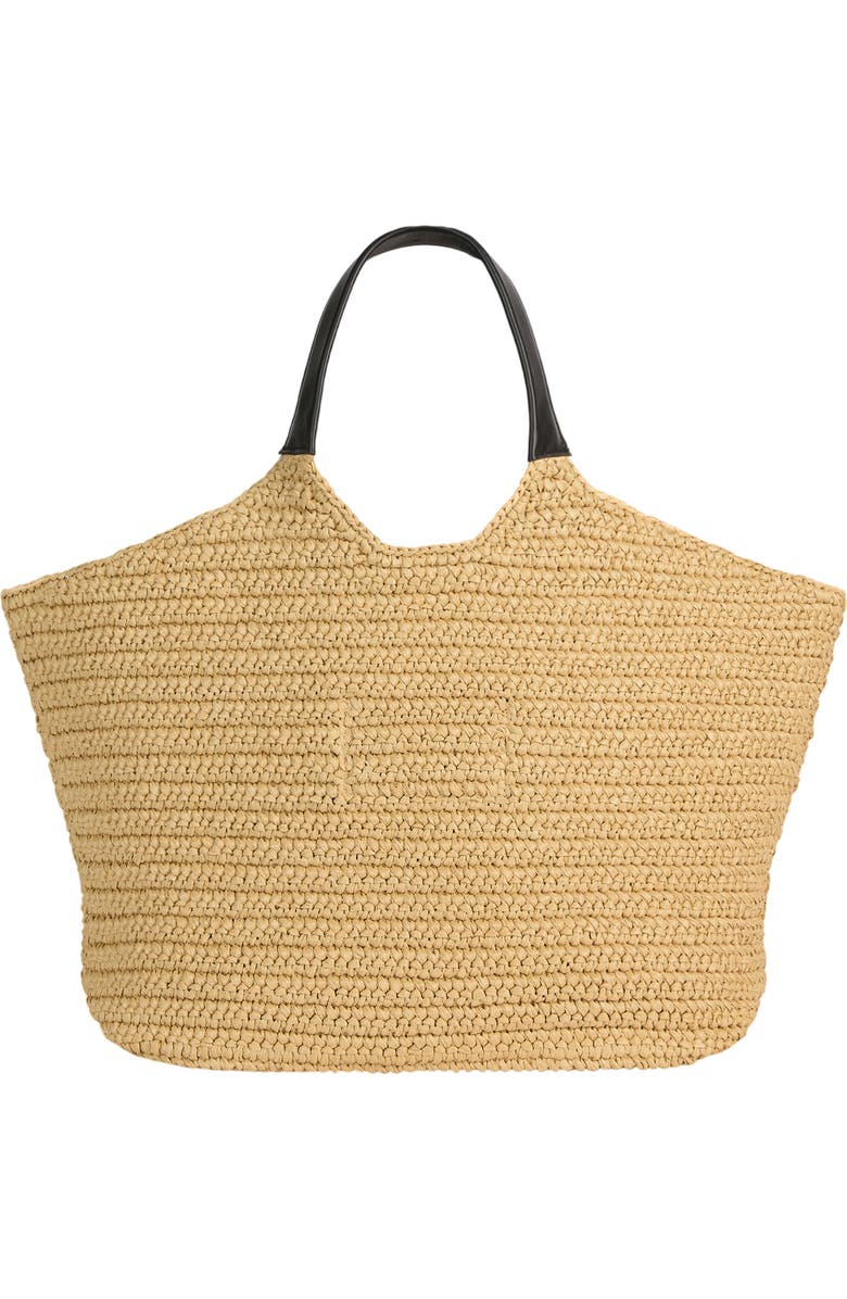 Balmain crochet tote bag, Alternate, color, Beige