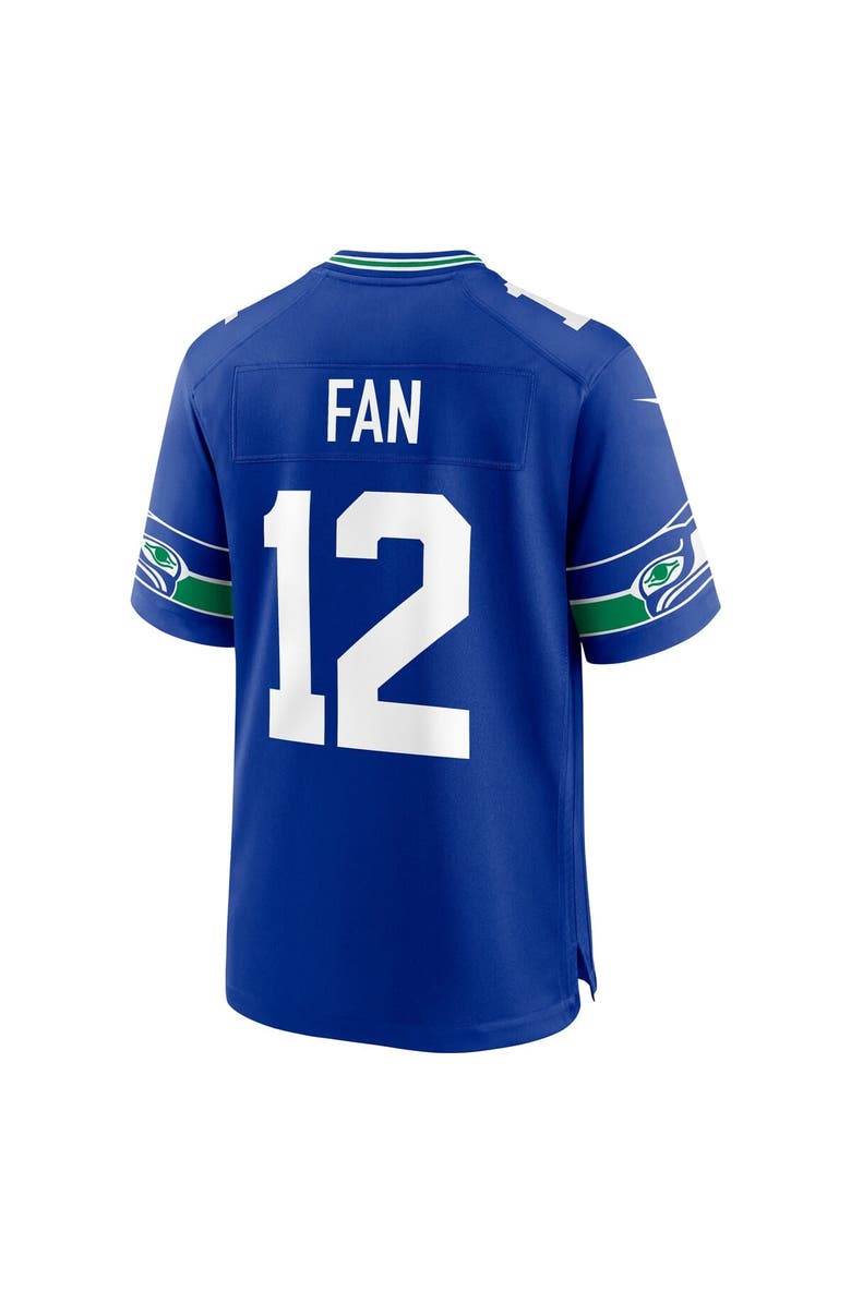 Nike Men's Nike 12s Royal Seattle Seahawks Alternate 50th Season Game Jersey, Alternate, color, Royal