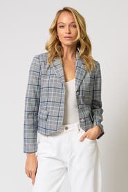 Central Park West Paulie Plaid Blazer