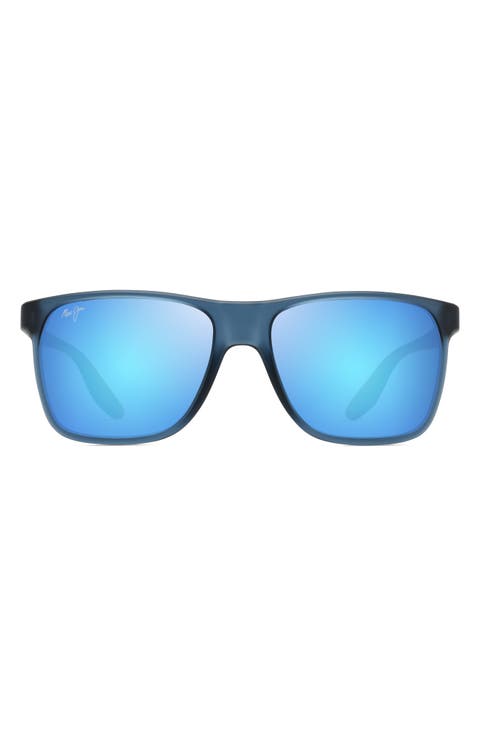 Pailolo 58mm PolarizedPlus2® Rectangular Sunglasses