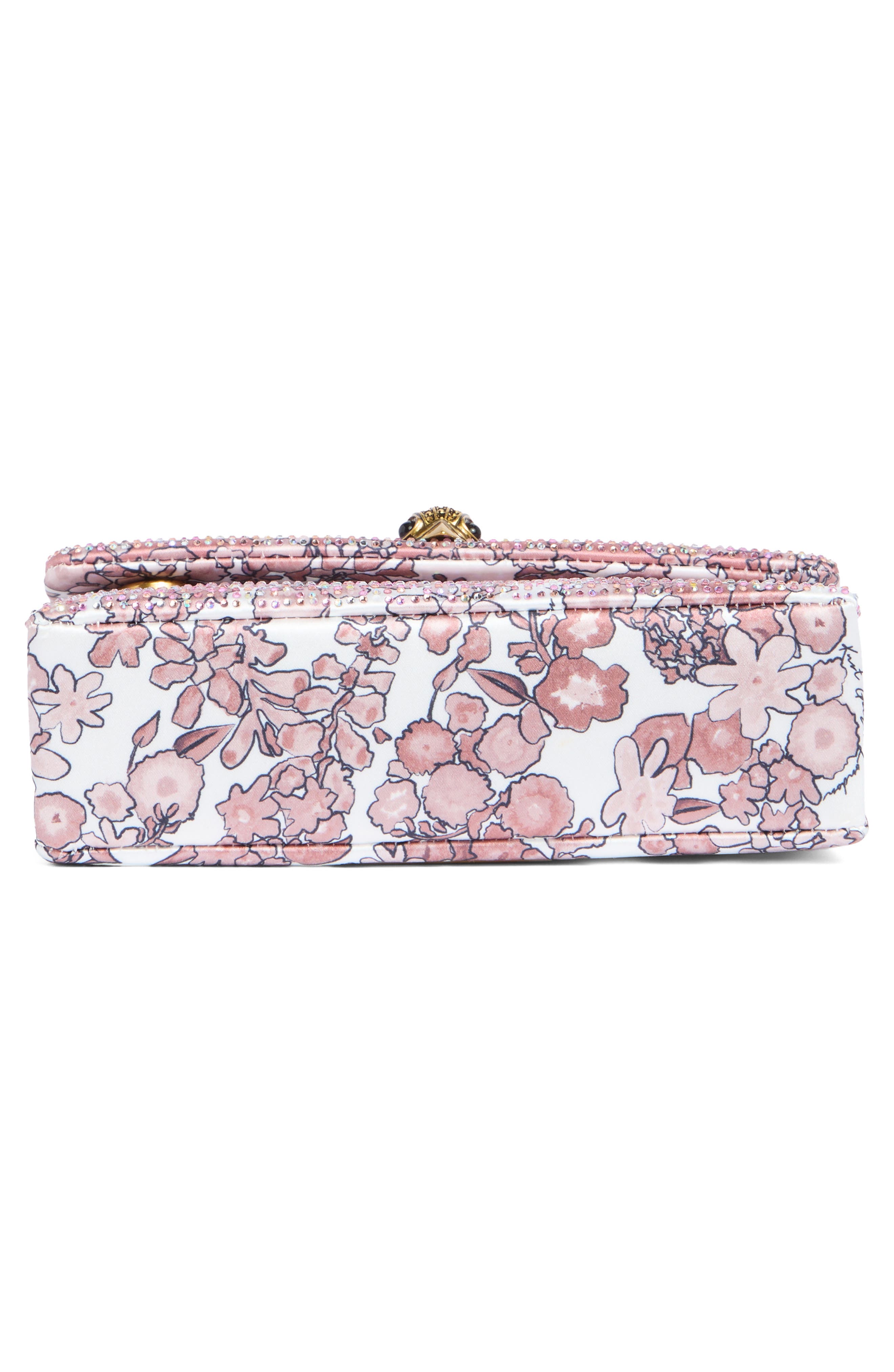 Mini Fabric Kensington Crystal Crossbody Bag, Alternate, color, OPEN PINK