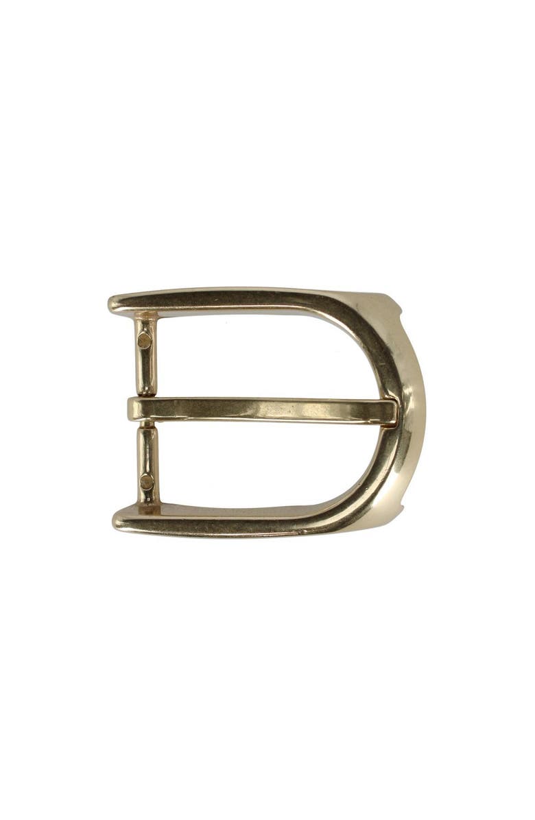 Trafalgar 35mm Italian Solid Brass Substantial Elegance Harness Belt Buckle, Main, color, Polished Brass